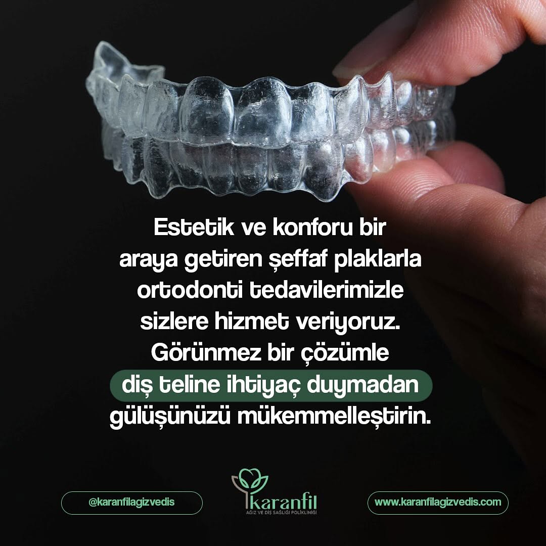 Şeffaf plaklarla ortodonti: diş teline ihtiyaç duymadan gülüşünüzü düzeltin